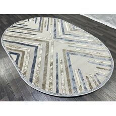 Ковер SEMNAN 0.8х1.5 D037A_CREAM SHIRINK / BLUE FDY Полиэстер Турция, фото , изображение 7