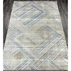 Ковер LUNA 0.8х1.5 B048A_BLUE FDY / LIGHT VIZON SHRINK Heat Set, Полиэстер Турция, фото 