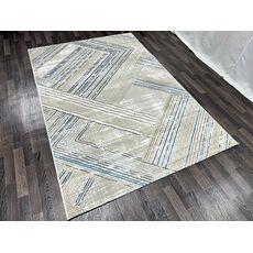 Ковер LUNA 1.6х2.3 B048A_BLUE FDY / BEIGE SHRINK Heat Set, Полиэстер Турция, фото , изображение 3