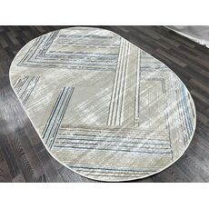 Ковер LUNA 1.6х2.3 B048A_BLUE FDY / BEIGE SHRINK Heat Set, Полиэстер Турция, фото , изображение 7