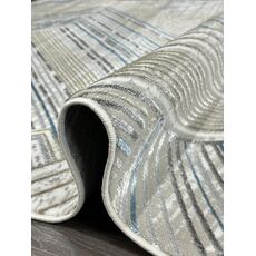Ковер LUNA 1.6х2.3 B048A_BLUE FDY / BEIGE SHRINK Heat Set, Полиэстер Турция, фото , изображение 11