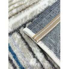 Ковер LUNA 1.6х2.3 B048A_BLUE FDY / BEIGE SHRINK Heat Set, Полиэстер Турция, фото , изображение 14