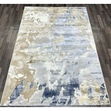 Ковер SEMNAN 0.8х1.5 D039A_CREAM SHIRINK / BLUE FDY Полиэстер Турция, фото , изображение 2