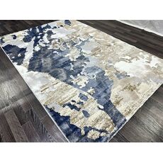Ковер SEMNAN 0.8х1.5 D039A_CREAM SHIRINK / BLUE FDY Полиэстер Турция, фото , изображение 3
