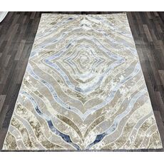 Ковер SEMNAN 1.6х2.3 D066A_CREAM SHIRINK / BLUE FDY Полиэстер Турция, фото , изображение 2
