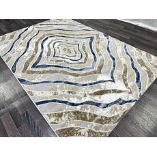 Ковер SEMNAN 1.6х2.3 D066A_CREAM SHIRINK / BLUE FDY Полиэстер Турция, фото , изображение 3