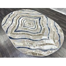 Ковер SEMNAN 1.6х2.3 D066A_CREAM SHIRINK / BLUE FDY Полиэстер Турция, фото , изображение 7