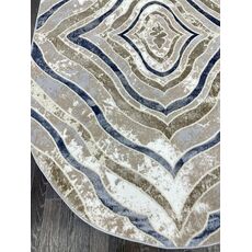 Ковер SEMNAN 1.6х2.3 D066A_CREAM SHIRINK / BLUE FDY Полиэстер Турция, фото , изображение 9