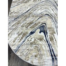 Ковер SEMNAN 1.6х2.3 D065A_CREAM SHIRINK / BLUE FDY Полиэстер Турция, фото , изображение 9