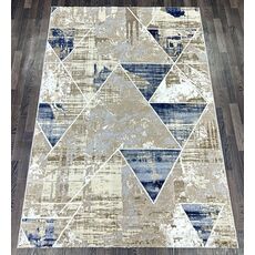 Ковер SEMNAN 2х3 D067A_CREAM SHIRINK / BLUE FDY Полиэстер Турция, фото 