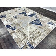 Ковер SEMNAN 2х3 D067A_CREAM SHIRINK / BLUE FDY Полиэстер Турция, фото , изображение 3