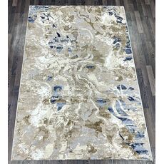 Ковер SEMNAN 2х3 D070B_CREAM SHIRINK / BLUE FDY Полиэстер Турция, фото 