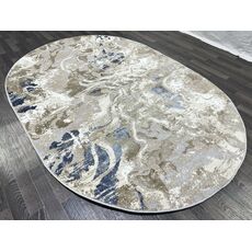 Ковер SEMNAN 0.8х1.5 D070B_CREAM SHIRINK / BLUE FDY Полиэстер Турция, фото , изображение 7