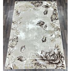 Ковер LUNA 1.6х2.3 L115A_CREAM SHRINK/BROWN FDY Heat Set, Полиэстер Турция, фото 