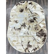 Ковер GILAN 1.5х2.3 L137A_CREAM SHRINK / BROWN FDY Полиэстер Турция, фото , изображение 6