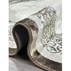 Ковер PLATINIUM 0.8х1.5 Q009A_BROWN FDY/CREAM SHRINK Полиэстер Турция, фото , изображение 12