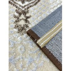 Ковер PLATINIUM 1.6х3 Q009A_BROWN FDY/CREAM SHRINK Полиэстер Турция, фото , изображение 15