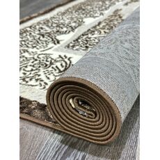 Ковер PLATINIUM 1.6х3 Q009A_BROWN FDY/CREAM SHRINK Полиэстер Турция, фото , изображение 19