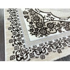 Ковер PLATINIUM 2.4х3.4 Q010A_BROWN FDY/CREAM SHRINK Полиэстер Турция, фото , изображение 4