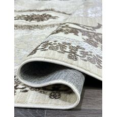 Ковер PLATINIUM 2.4х3.4 Q010A_BROWN FDY/CREAM SHRINK Полиэстер Турция, фото , изображение 13