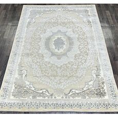 Ковер PLATINIUM 2х3 Q010A_GREY FDY / CREAM SHRINK Полиэстер Турция, фото , изображение 2