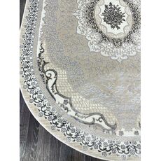 Ковер PLATINIUM 2х3 Q010A_GREY FDY / CREAM SHRINK Полиэстер Турция, фото , изображение 9