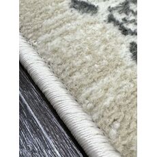 Ковер PLATINIUM 2.4х3.4 Q010A_GREY FDY / CREAM SHRINK Полиэстер Турция, фото , изображение 16