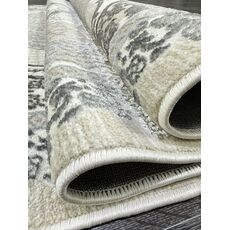 Ковер PLATINIUM 2.4х3.4 Q010A_GREY FDY / CREAM SHRINK Полиэстер Турция, фото , изображение 18