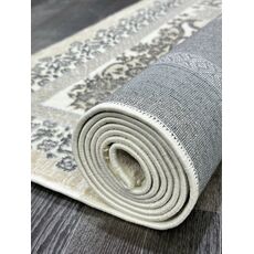 Ковер PLATINIUM 2.4х3.4 Q010A_GREY FDY / CREAM SHRINK Полиэстер Турция, фото , изображение 20