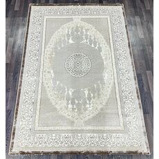 Ковер PLATINIUM 1.2х1.8 Q015A_VIZON FDY / CREAM SHRINK Полиэстер Турция, фото 