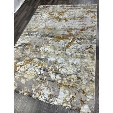 Ковер ANTRASIT 2х3 RS29A_DARK GREY SHRINK / GOLD FDY Полиэстер Турция, фото , изображение 3