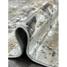 Ковер ANTRASIT 1.2х1.8 RS29A_DARK GREY SHRINK / GOLD FDY Полиэстер Турция, фото , изображение 5