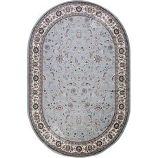 Ковер овальный Valencia Deluxe дизайн D251 L.BLUE-BROWN 1.50x3.00, фото 