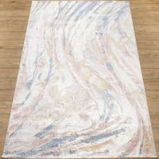 Ковер "Color" (B962B_P_BEIGE / P_D_BLUE) Прямой 1,6х2,3, фото , изображение 5