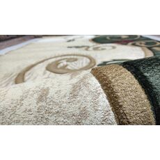 Ковер "Imperial Carving" (3004_CREAM / D.GREEN) Прямой 2,0х4,0, фото , изображение 5