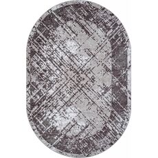 Ковер овальный Silver дизайн F391 GRAY 1.00x2.00, фото 
