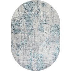 Ковер овальный Palermo дизайн F281 GRAY 1.00x2.00, фото 