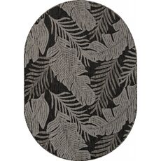 Ковер овальный Kair дизайн S132 BLACK-GRAY 0.60x1.10, фото 