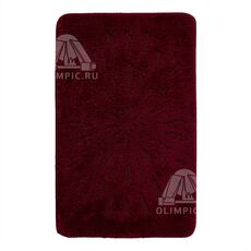 Коврик для ванной Shahintex РР LUX Бордовый 45 0.50x0.80, фото 
