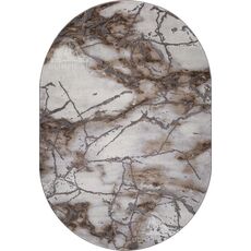 Ковер овальный Graff дизайн 3270 GRAY-BEIGE 1.60x2.30, фото 