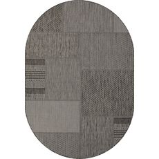 Ковер овальный Kair дизайн S139 BLACK-GRAY 2.00x2.90, фото 
