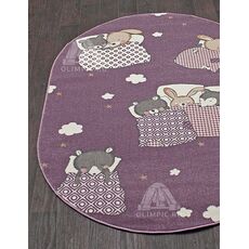 Ковер овальный Sofit дизайн 2922 LIGHT PURPLE 1.60x2.30, фото 