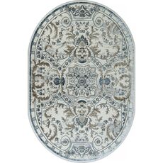 Ковер овальный Sahara дизайн 00765A D.BLUE FDY/CREAM HB 1.60x2.30, фото 
