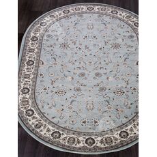 Ковер овальный Valencia Deluxe дизайн D251 L.BLUE-BROWN 1.50x3.00, фото , изображение 2