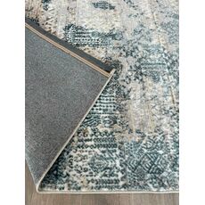 Ковер овальный БЬЯНКА дизайн D057A - CREAM SHIRINK / BLUE FDY 1.20x1.80, фото , изображение 3