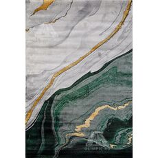 Ковер OMEGA дизайн 08710Y GREEN / GREEN, прямоугольник 0.80x1.50, фото , изображение 2