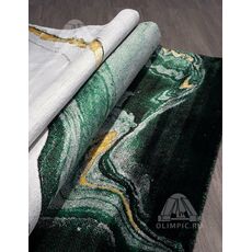Ковер OMEGA дизайн 08710Y GREEN / GREEN, прямоугольник 0.80x1.50, фото , изображение 3