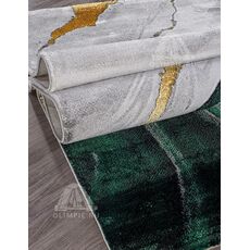 Ковер OMEGA дизайн 08710Y GREEN / GREEN, прямоугольник 0.80x1.50, фото , изображение 4