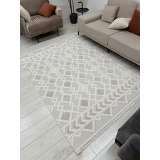 Ковер Поло дизайн EN 256 CREAM BEIGE, прямоугольник 1.20x1.80, фото , изображение 3