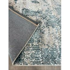 Ковер БЬЯНКА дизайн D057A - CREAM SHIRINK / BLUE FDY, прямоугольник 2.00x4.00, фото , изображение 4